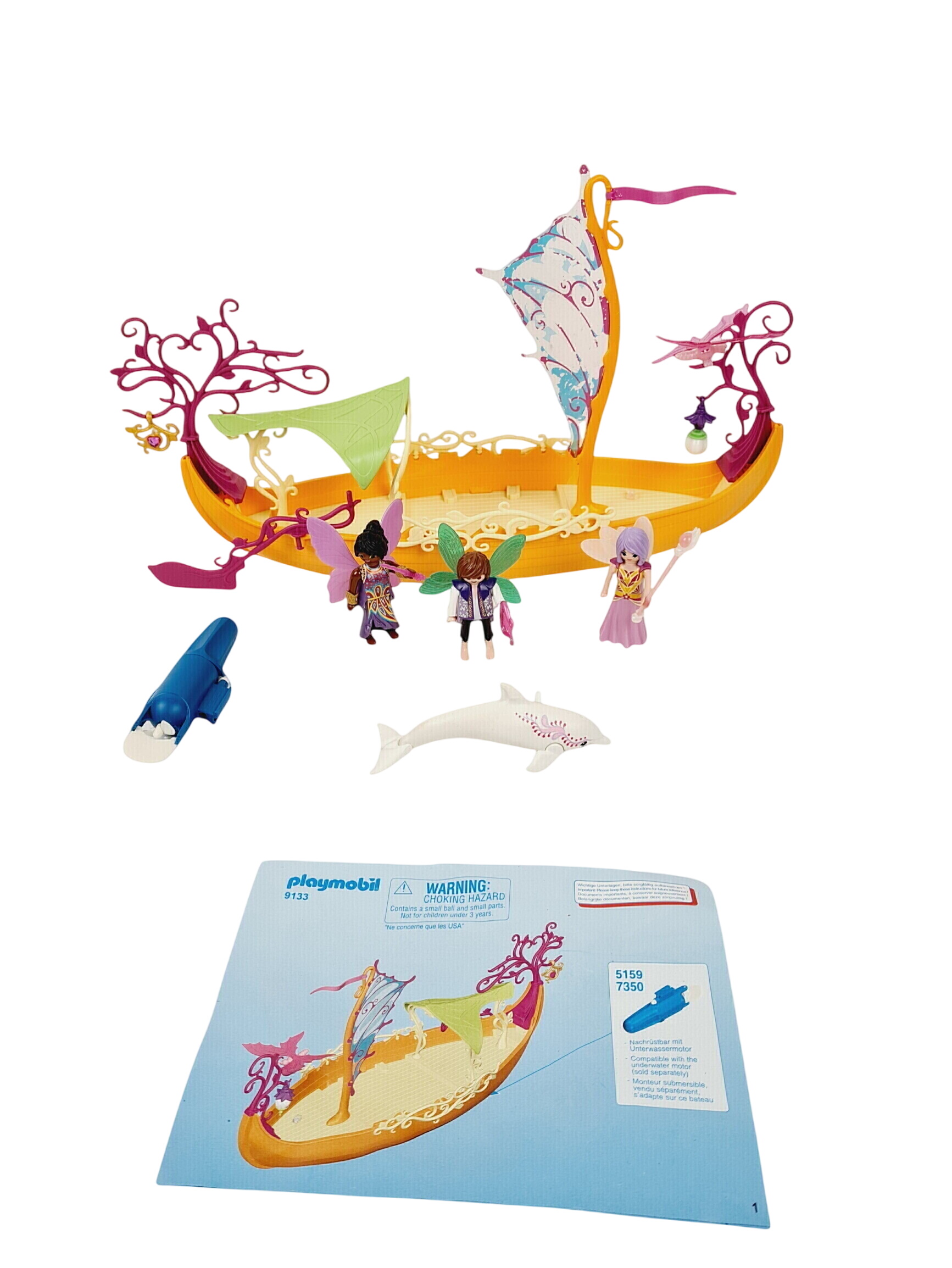 Playmobil 9133 Bateau des fées enchanté Fairies - Bon état sur Label Emmaüs